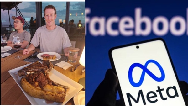 പശുവിനെക്കൊണ്ട് ബിയർ കുടിപ്പിച്ച് സക്കർബർ​ഗ്