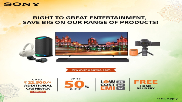 സോണിയുടെ ഓഫർ പെരുമഴയിൽ  ടിവികൾക്കും സ്പീക്കറുകൾക്കുമെല്ലാം ഡിസ്കൗണ്ട്