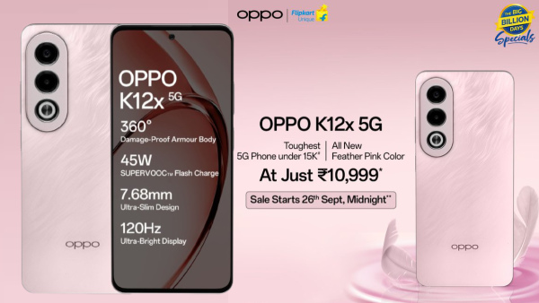 വില വെറും 10999 രൂപ! ഫെതർ പിങ്ക് സൗന്ദര്യവുമായി ഓപ്പോ K12x 5G എത്തി