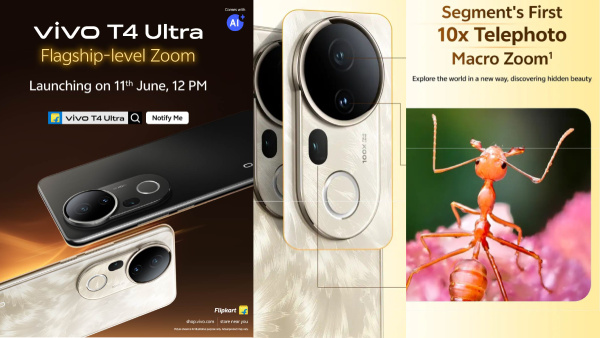 50MP പെരിസ്‌കോപ്പ് ടെലിഫോട്ടോ ക്യാമറ സഹിതം വിവോ T4 അ‌ൾട്ര 11ന് എത്തും
