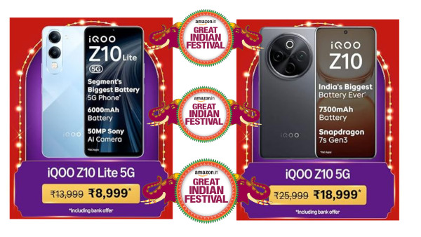 8999 രൂപ മുതൽ വിലയിൽ 5G ഫോണുകൾ! ഐ​ക്യൂ ഡിസ്കൗണ്ടുകൾ വെളിപ്പെടുത്തി