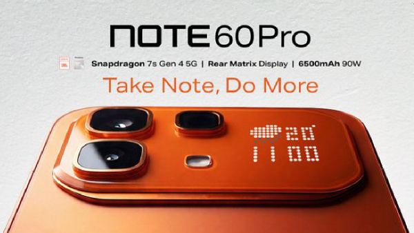 റിയർ മാട്രിക്സ് ഡിസ്പ്ലേയുമായി ഇൻഫിനിക്സ് നോട്ട് 60 പ്രോ