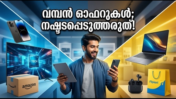 ഓൺലൈൻ ഷോപ്പിംഗ്: ആമസോൺ, ഫ്ലിപ്കാർട്ട് വമ്പൻ ഓഫറുകൾ