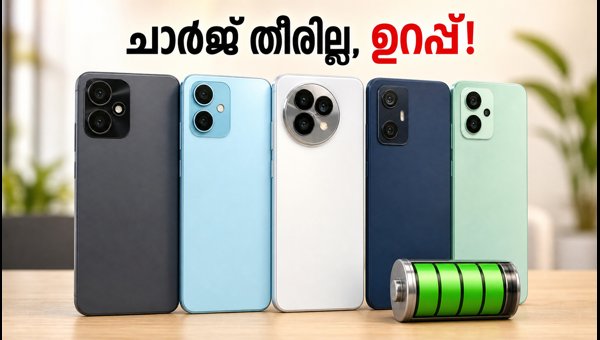 20,000 രൂപയിൽ താഴെ മികച്ച 6000mAh 5G ഫോണുകൾ