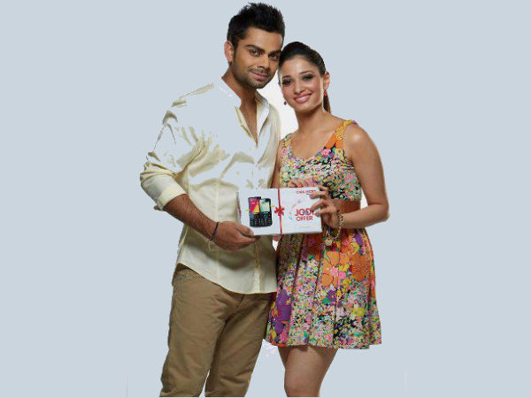 Virat Kohli and Actress Tamanna Bhatia Mobile ad