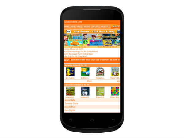 Micromax Canvas Elanza A93