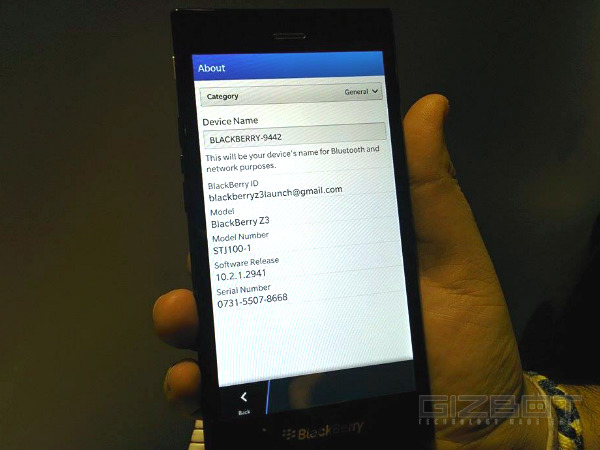 BlackBerry Z3 Launch Event