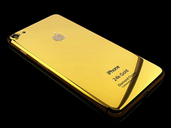 Apple iPhone 7 Gold Diamond Cluster