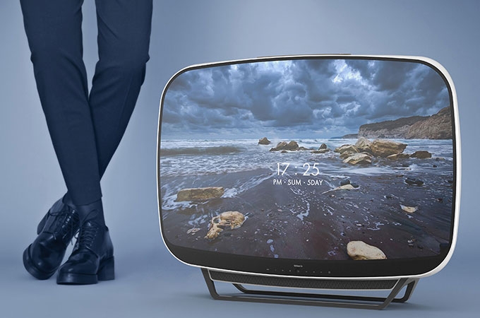 Stylish Retro Futuristic TV Concept