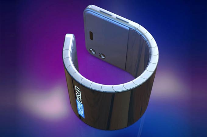 Samsung bendable smartphone concept design