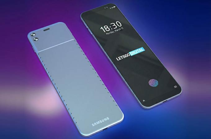 Samsung bendable smartphone concept design