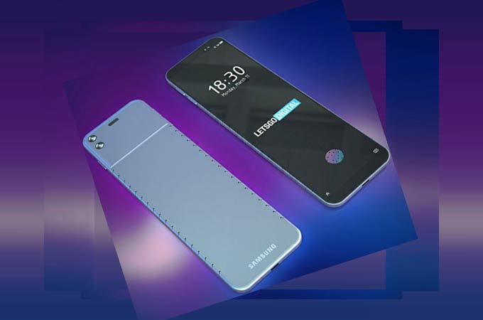 Samsung bendable smartphone concept design