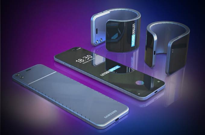 Samsung bendable smartphone concept design