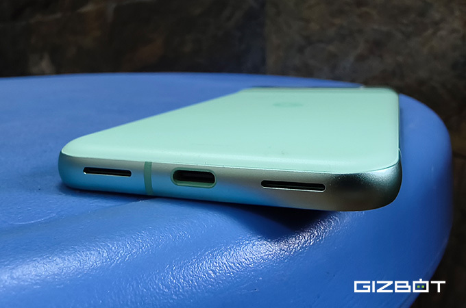 Google Pixel 8a Bottom View