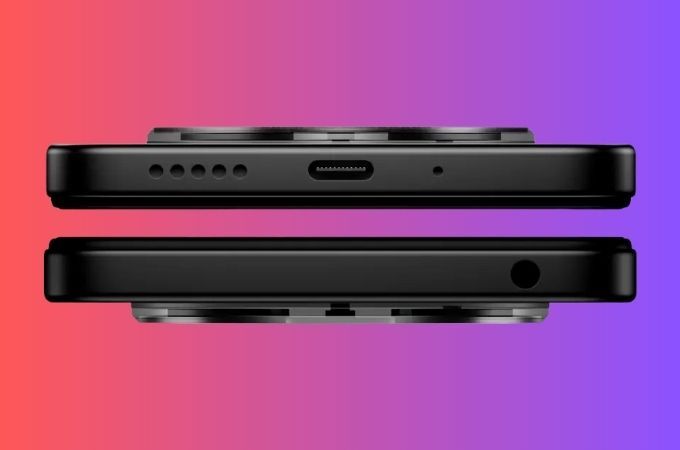 POCO M7 5G Top and Bottom View