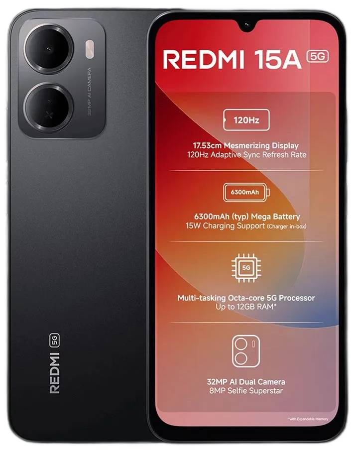 Xiaomi Redmi 15A 5G 128GB, 6GB RAM