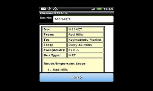 சென்னை மாநகர பஸ் ரூட்டை காட்டும் புதிய மொபைல் அப்ளிக்கேஷன்!