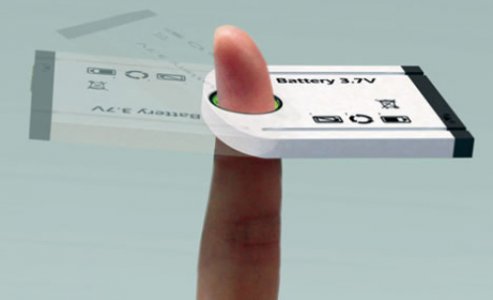Cell Phone Battery Concept Charges-with-a-flick-of-a-finger