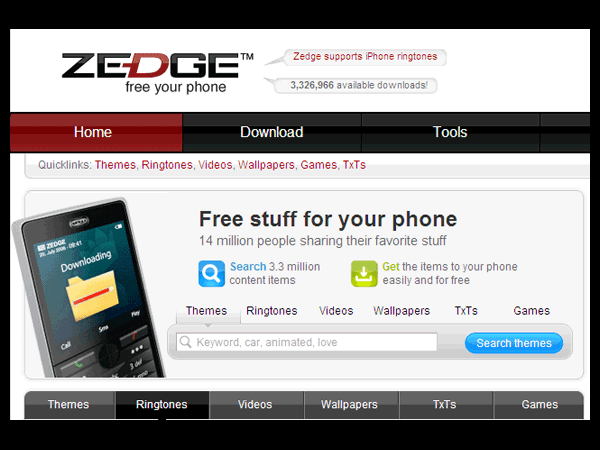 செல்போன்களுக்கான இலவச 'ரிங்டோன்' வழங்கும் இணையதளங்கள்..!