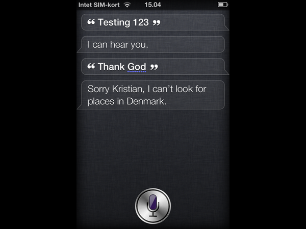 Apple siri