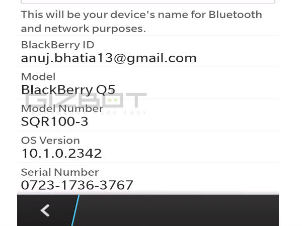 பிளாக்பெரி Q5