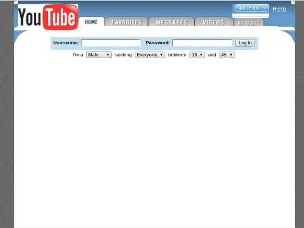 பெரும் வெப்சைட்டுகளின் பழைய பக்கங்கள்....