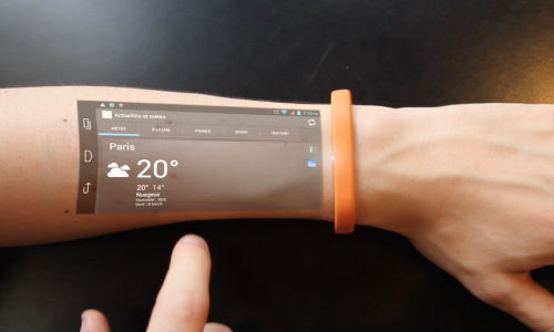 உள்ளங்கையை ஸ்மார்ட்போனாக மாற்றும் சிறிய பட்டை...