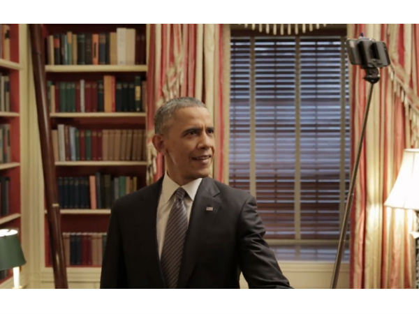 Obama with Selfie Stick 