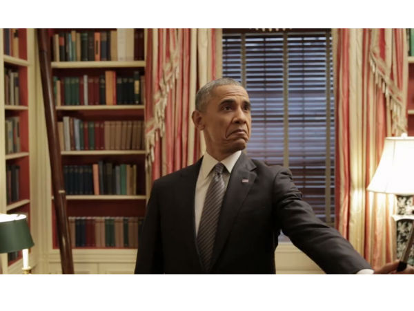 Obama with Selfie Stick