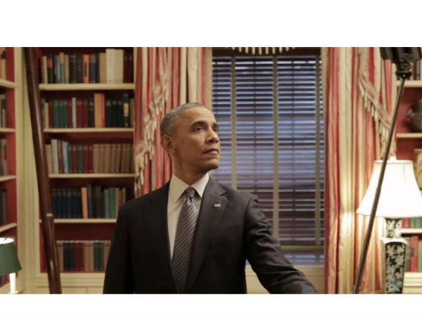 Obama with Selfie Stick 