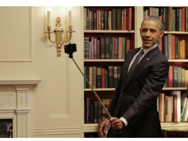 Obama with Selfie Stick
