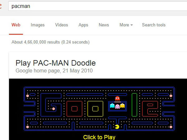 பேக்மேன் டூடுள்