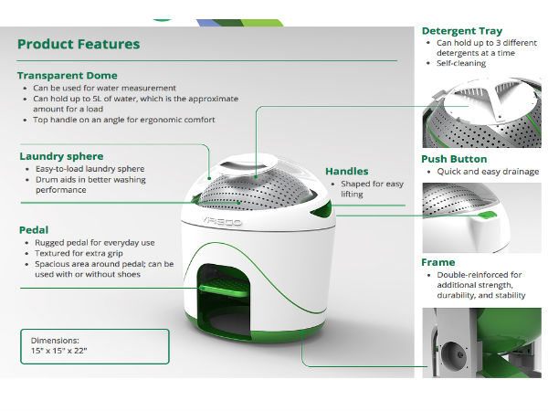  துணி துவைக்க கரண்ட் வேண்டாம், கால்கள் போதும்..!