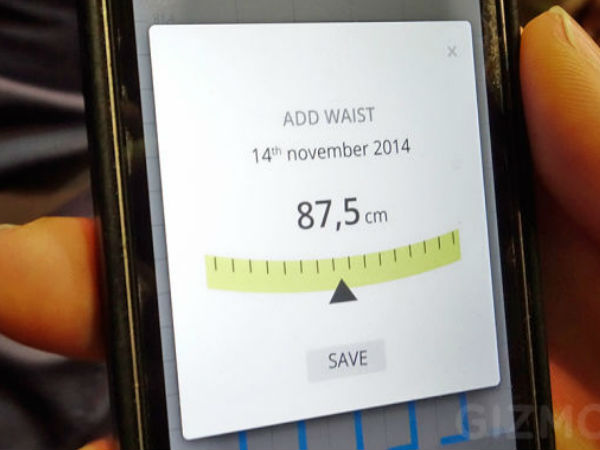 இடுப்பு அளவு :