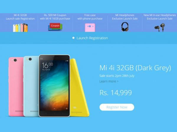 சியோமி எம்ஐ 4ஐ 32 ஜிபி வெளியானது..!