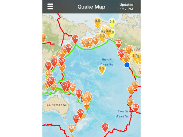 க்வேக்ஃபீட் (QuakeFeed) :