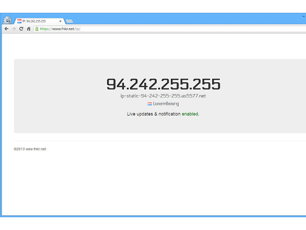 ஐபி அட்ரஸ் :