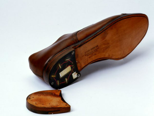 Shoe With Heel Transmitter
