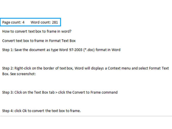 வார்த்தை எண்ணிக்கை