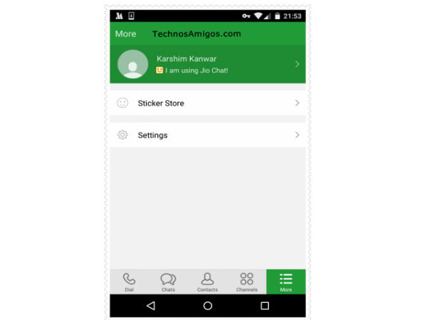 செட்டிங்ஸ் :