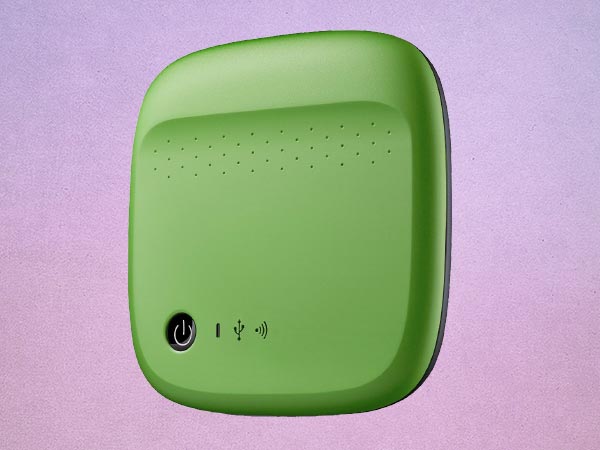 Seagate Wireless Mobile Portable Hard Drive Storage 500GB STDC500401 (Green)