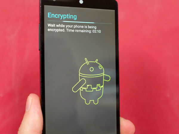 போனை என்க்ரிப்ட் செய்தல்: (encryption)