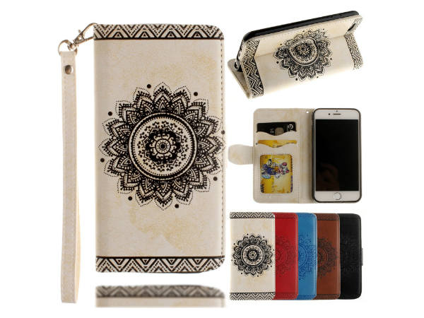 அழகிய பூவேலைப்பாடுகளுடன் கூடிய லெதர் வாலட்