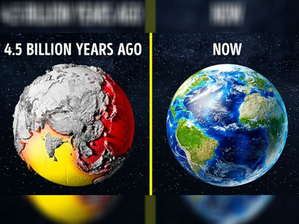 4.5 பில்லியன் ஆண்டுகளுக்கு முன்பு பூமி எப்படி இருந்தது.?
