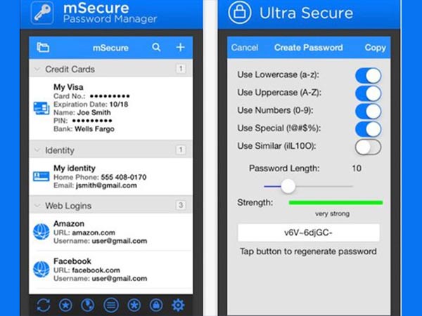 எம் செக்யூர் பாஸ்வேர்டு மேனேஜர் (mSecure Password Manager)