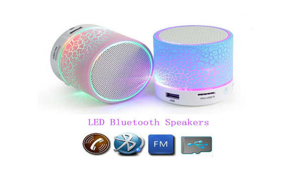 வயர்லெஸ் எல்இடி புளூடூத் ஸ்பீக்கர்கள்: