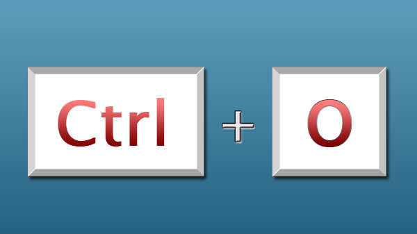  Ctrl + o