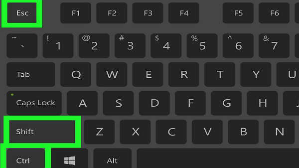 Ctrl+Shift+Esc: