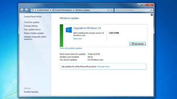 2வது ஸ்டெப்: விண்டோஸ் அப்டேட்டில் இருந்து விண்டோஸ் 10ஐ டவுன்லோடு செய்யவும்