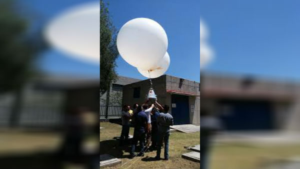 பலூன் வெடிப்பிற்கு பின்னர் கடலை நோக்கி விழுந்தது.!